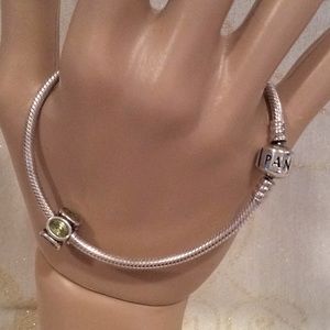 2/$60 NEW, AUTHENTIC “PANDORA” LIGHT GREEN BEAD